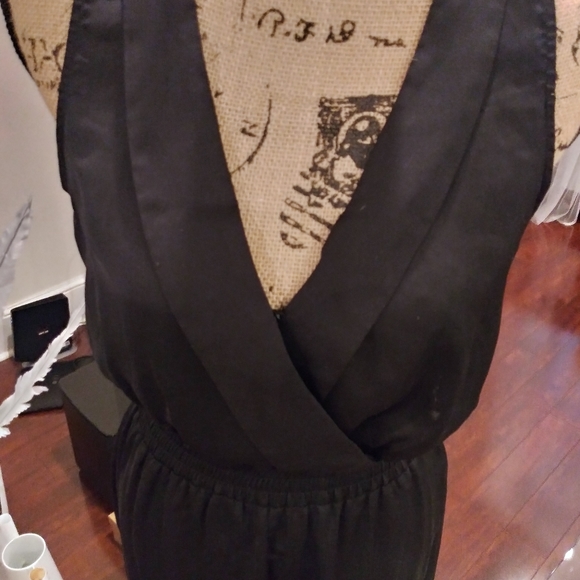 Arden B Silk And Lace Back One Piece Pant Jumper - Picture 2 of 9